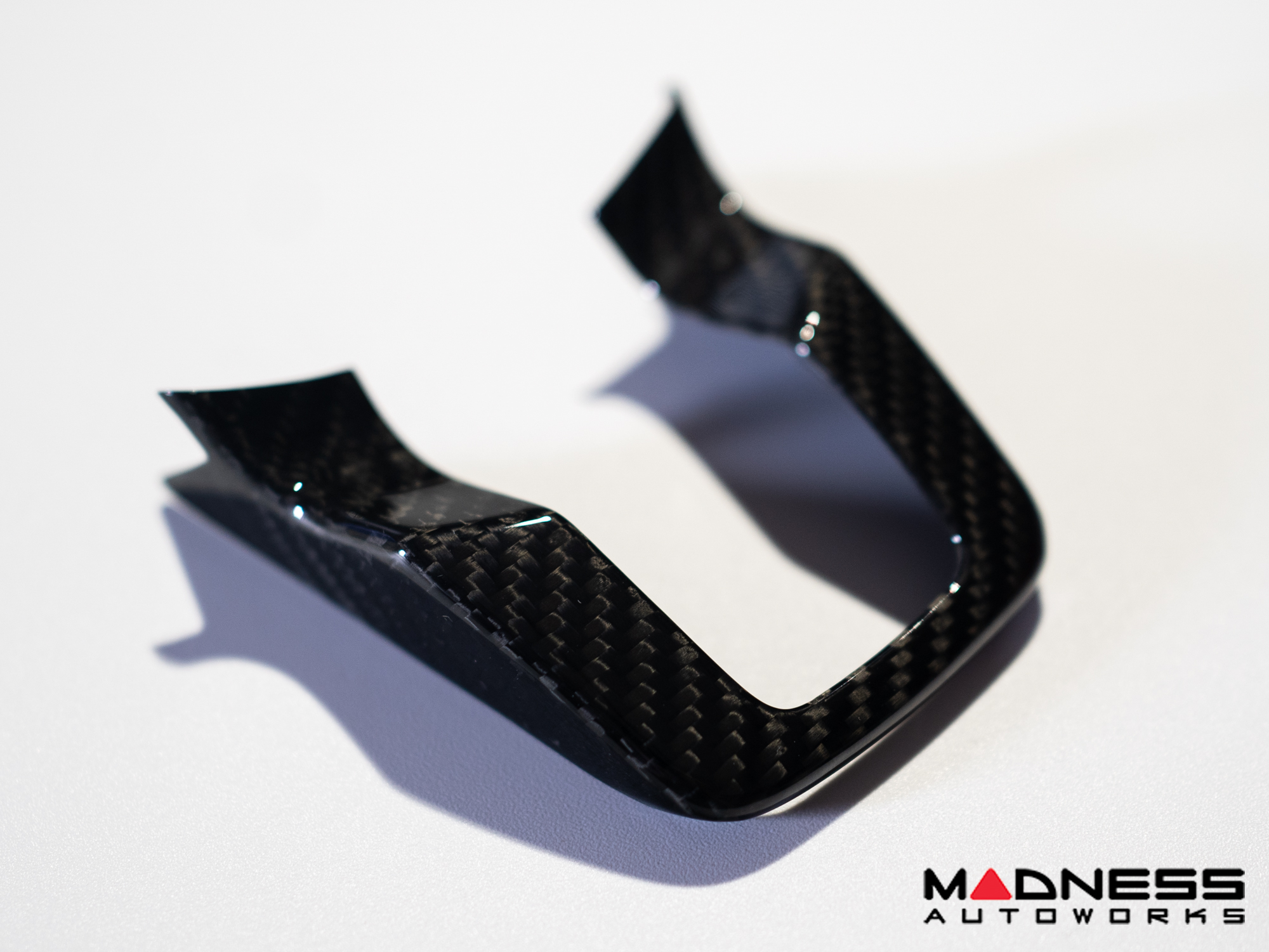 Jaguar F-TYPE Interior Trim - Carbon Fiber - Steering Wheel Trim - R - Flat Bottom Style Wheel